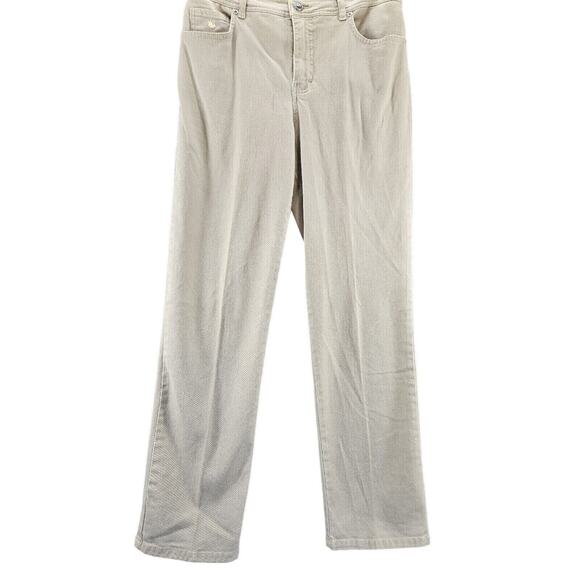 Gloria Vanderbilt Womens Jeans Beige Size 10P Cotton Blend Button Zip Close - Picture 1 of 12
